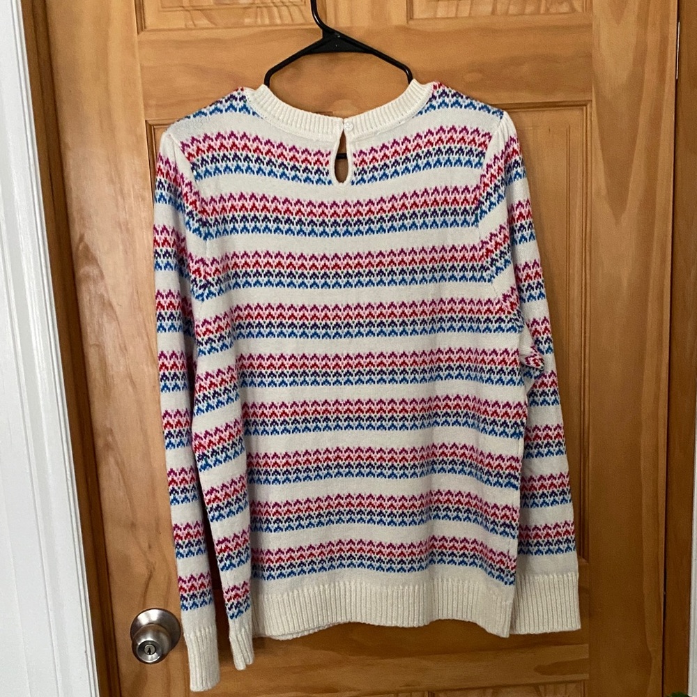 Talbots Multicolor Striped Sweater - Picture 3 of 9